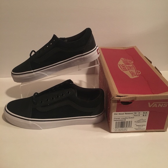 reflective vans old skool